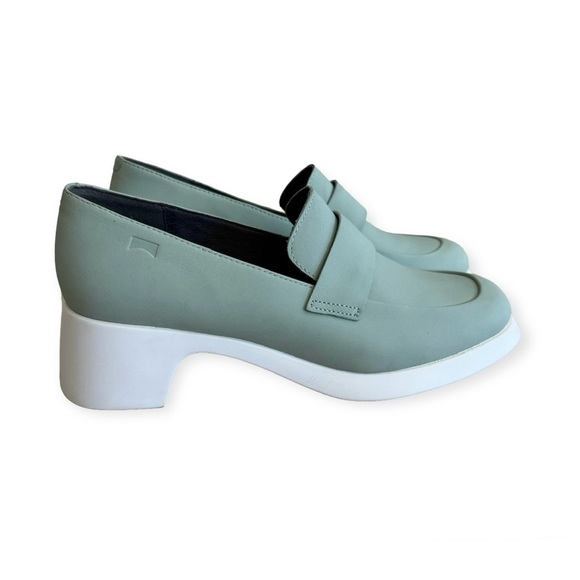 Camper Trisha Womens Leather Slip On Loafers Heels Shoes Size 39 - Picture 1 of 7